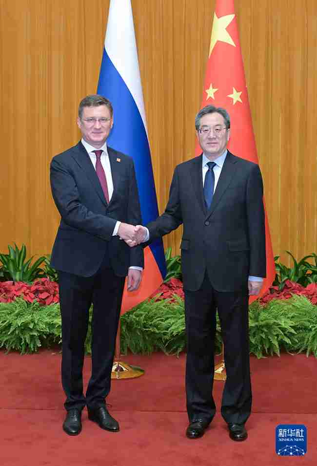 චීනය සහ රුසියාව බලශක්ති සහයෝගීතාව ඉහළ නැංවීමට ඒකාබද්ධ උත්සාහයන් දරන බවට ප්‍රතිඥා දෙයි