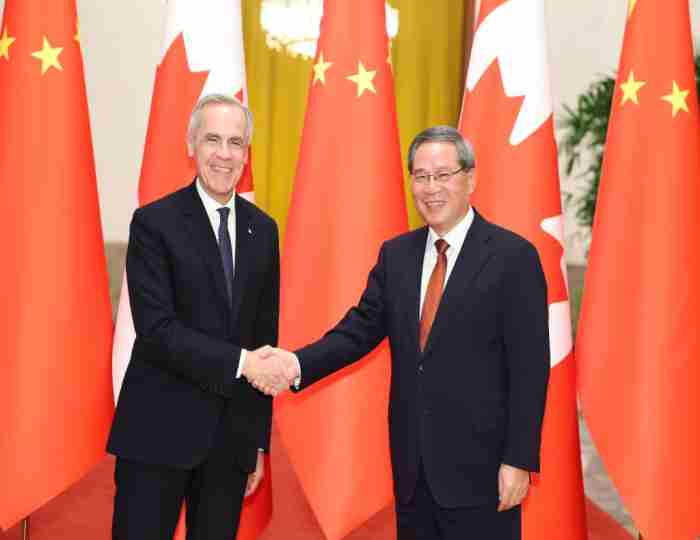 චීන-කැනඩා සබඳතාව තවදුරටත් ශක්තිමත් කිරීම‍ට චීනය සූදානම්–චීන අගමැති